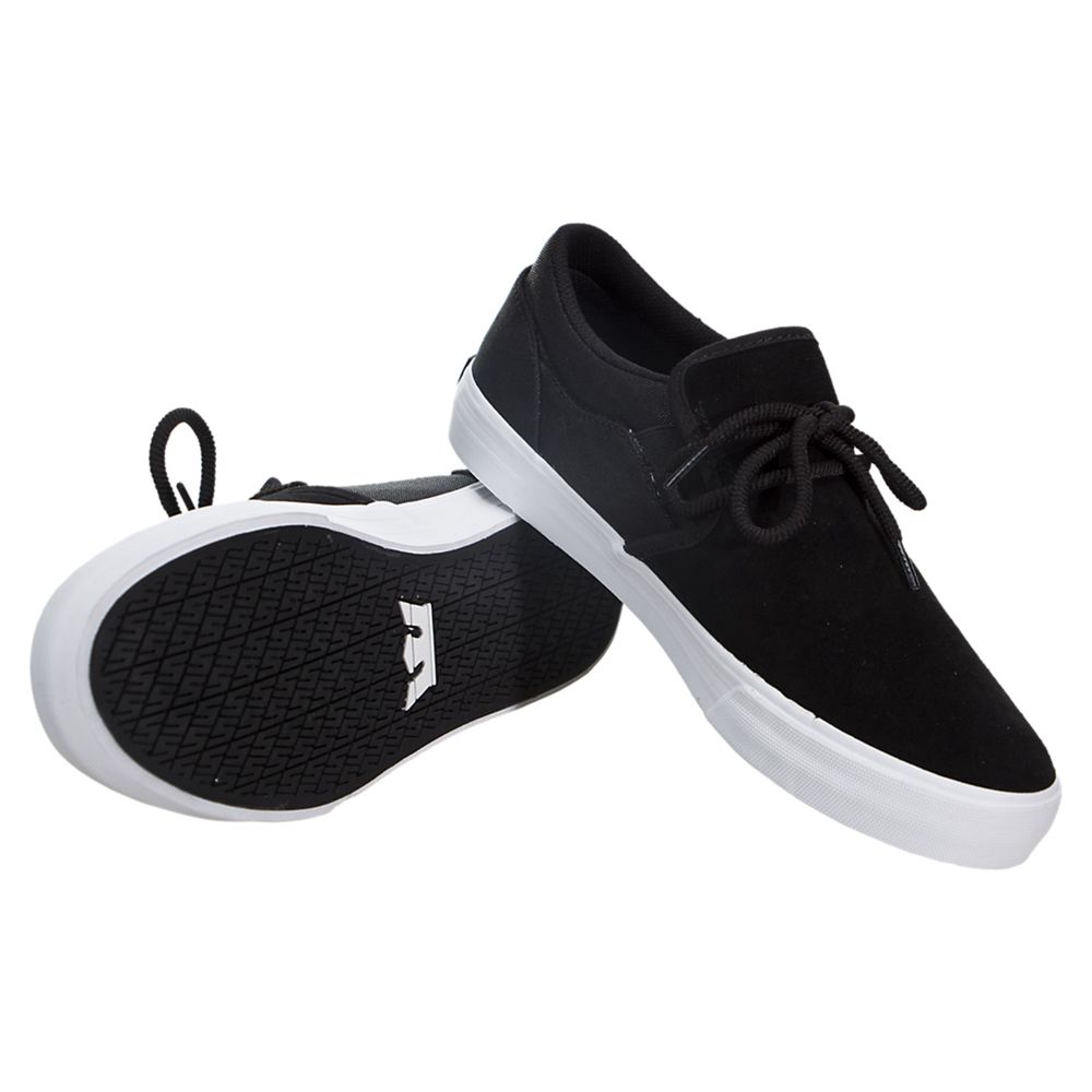 Baskets Basses Supra Cuba Noir Black/White Homme | LNP-29490130